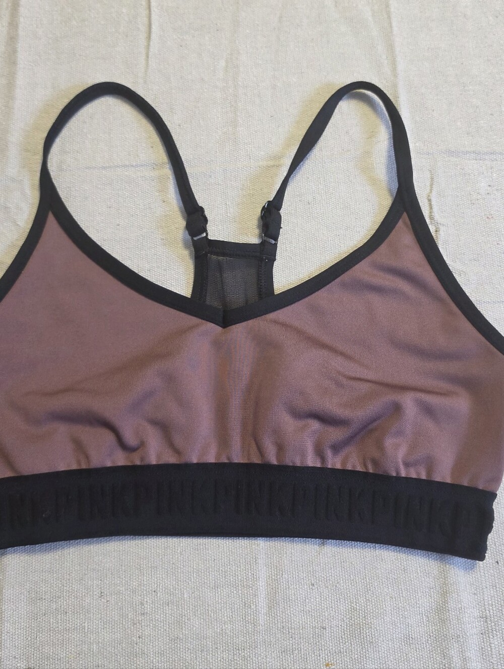 Victoria's Secret PINK Ultimate Lightly Lined Sports Bra Purple Women's Size M